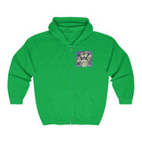 A.R.F. Project Stack Graffiti Style with Blocks Unisex Heavy Blend™ Full Zip Hooded Sweatshirt