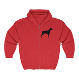 Doberman Pinscher Silhouette Zip-Hoodie