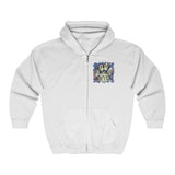 A.R.F. Project Stack Graffiti Style with Blocks Unisex Heavy Blend™ Full Zip Hooded Sweatshirt
