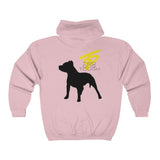 Two Dog Tough™ Classic Pitbull Silhouette Zip Hoodie