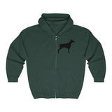 Doberman Pinscher Silhouette Zip-Hoodie