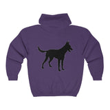 Malinois Silhouette Zip-Hoodie