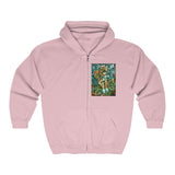 Two Dog Tough™ Smiling Pitbull Full Zip Hooded Sweatshirt