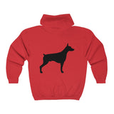Doberman Pinscher Silhouette Zip-Hoodie