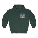 A.R.F. Project Stack Graffiti Style with Blocks Unisex Heavy Blend™ Full Zip Hooded Sweatshirt