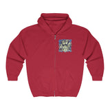 A.R.F. Project Stack Graffiti Style with Blocks Unisex Heavy Blend™ Full Zip Hooded Sweatshirt