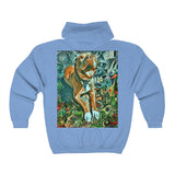Two Dog Tough™ Smiling Pitbull Full Zip Hooded Sweatshirt