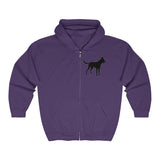 Malinois Silhouette Zip-Hoodie