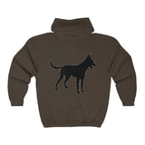 Malinois Silhouette Zip-Hoodie