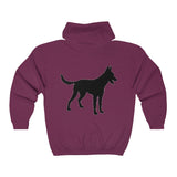 Malinois Silhouette Zip-Hoodie