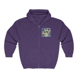 A.R.F. Project Stack Graffiti Style with Blocks Unisex Heavy Blend™ Full Zip Hooded Sweatshirt