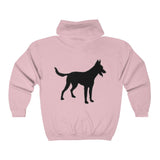 Malinois Silhouette Zip-Hoodie
