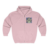 A.R.F. Project Stack Graffiti Style with Blocks Unisex Heavy Blend™ Full Zip Hooded Sweatshirt