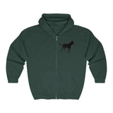 Malinois Silhouette Zip-Hoodie