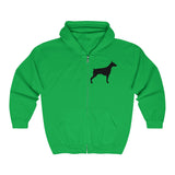 Doberman Pinscher Silhouette Zip-Hoodie