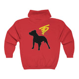 Two Dog Tough™ Classic Pitbull Silhouette Zip Hoodie