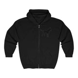 Malinois Silhouette Zip-Hoodie
