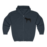 BULLMASTIFF CLASSIC DOG BREED SILHOUETTE ZIP-UP HOODIE