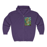 Two Dog Tough™ Smiling Pitbull Full Zip Hooded Sweatshirt