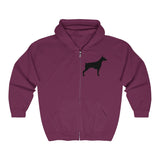 Doberman Pinscher Silhouette Zip-Hoodie