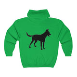 Malinois Silhouette Zip-Hoodie