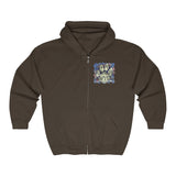 A.R.F. Project Stack Graffiti Style with Blocks Unisex Heavy Blend™ Full Zip Hooded Sweatshirt