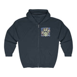 A.R.F. Project Stack Graffiti Style with Blocks Unisex Heavy Blend™ Full Zip Hooded Sweatshirt