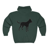 Malinois Silhouette Zip-Hoodie