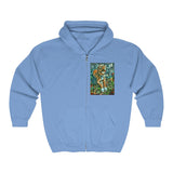 Two Dog Tough™ Smiling Pitbull Full Zip Hooded Sweatshirt
