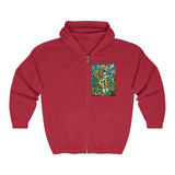 Two Dog Tough™ Smiling Pitbull Full Zip Hooded Sweatshirt