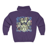 A.R.F. Project Stack Graffiti Style with Blocks Unisex Heavy Blend™ Full Zip Hooded Sweatshirt