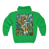Two Dog Tough™ Smiling Pitbull Full Zip Hooded Sweatshirt