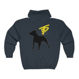 Two Dog Tough™ Classic Pitbull Silhouette Zip Hoodie