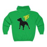 Two Dog Tough™ Classic Pitbull Silhouette Zip Hoodie