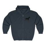Malinois Silhouette Zip-Hoodie