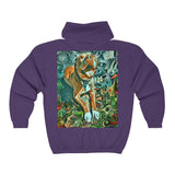 Two Dog Tough™ Smiling Pitbull Full Zip Hooded Sweatshirt