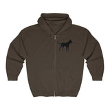Malinois Silhouette Zip-Hoodie