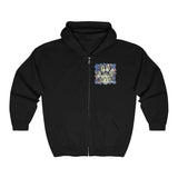 A.R.F. Project Stack Graffiti Style with Blocks Unisex Heavy Blend™ Full Zip Hooded Sweatshirt