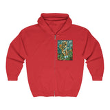 Two Dog Tough™ Smiling Pitbull Full Zip Hooded Sweatshirt