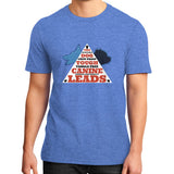 District T-Shirt (on man) Heather blue TWO DOG TOUGH LLC