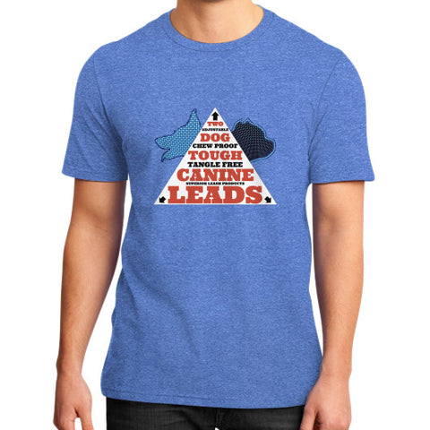 District T-Shirt (on man) Heather blue TWO DOG TOUGH LLC
