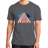 District T-Shirt (on man) Heather charcoal TWO DOG TOUGH LLC