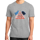 District T-Shirt (on man) Heather grey TWO DOG TOUGH LLC
