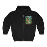Two Dog Tough™ Smiling Pitbull Full Zip Hooded Sweatshirt