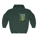 Two Dog Tough™ Smiling Pitbull Full Zip Hooded Sweatshirt