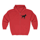 Malinois Silhouette Zip-Hoodie