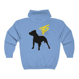 Two Dog Tough™ Classic Pitbull Silhouette Zip Hoodie