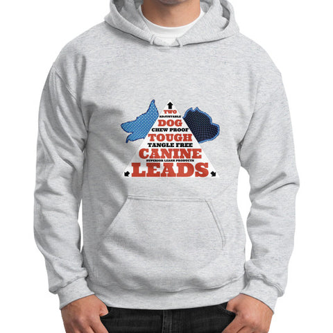 Gildan Hoodie (on man) Ash grey TWO DOG TOUGH LLC
