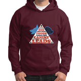 Gildan Hoodie (on man) Maroon TWO DOG TOUGH LLC
