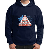 Gildan Hoodie (on man) Navy TWO DOG TOUGH LLC
